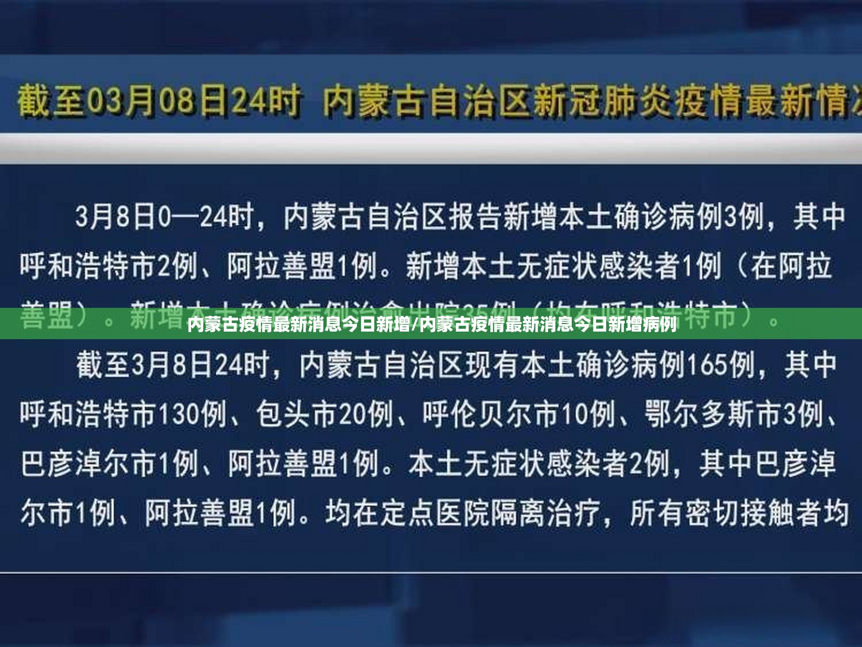 内蒙古疫情最新消息今日新增/内蒙古疫情最新消息今日新增病例 内蒙古疫情最新消息今日新增/内蒙古疫情最新消息今日新增病例
