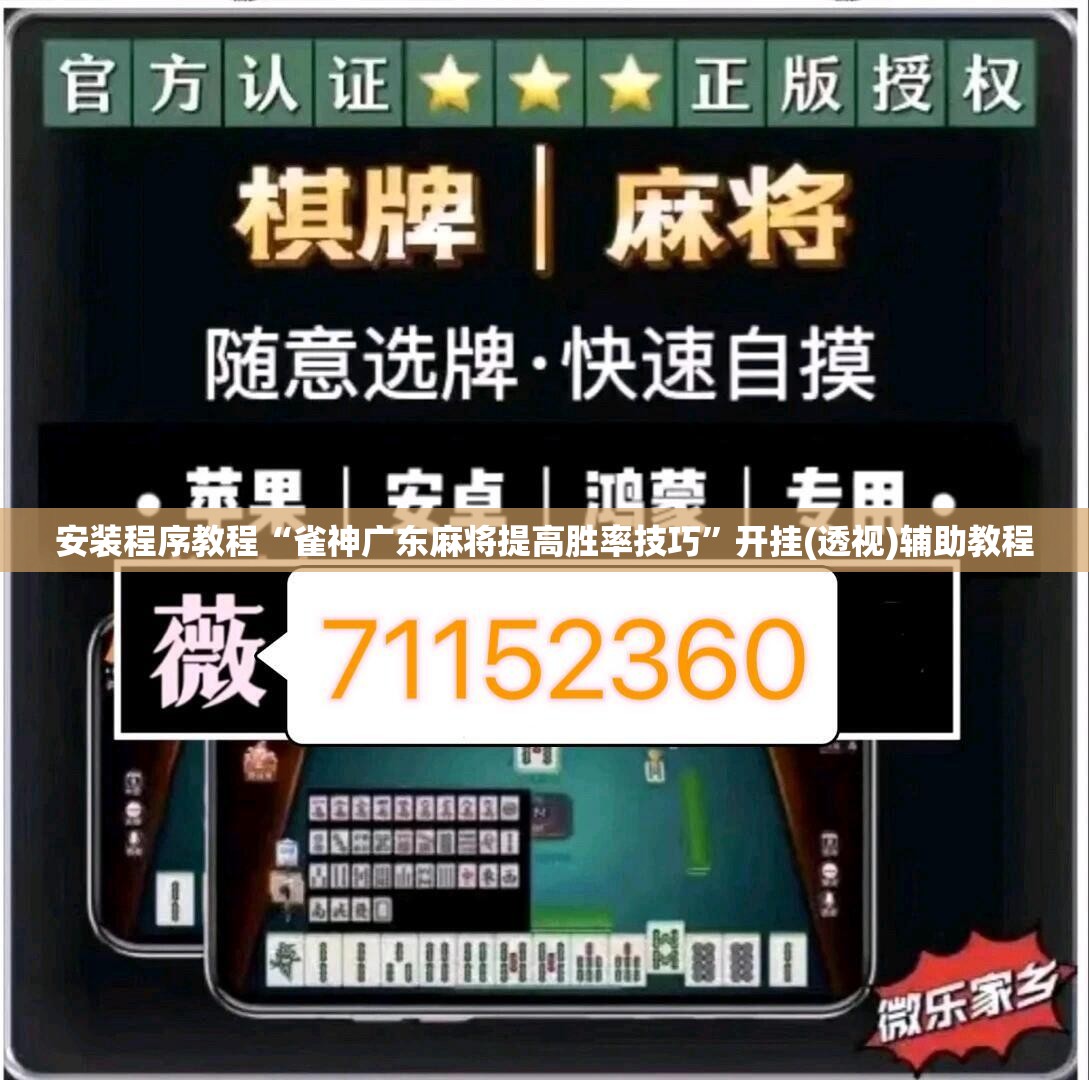 安装程序教程“雀神广东麻将提高胜率技巧”开挂(透视)辅助教程