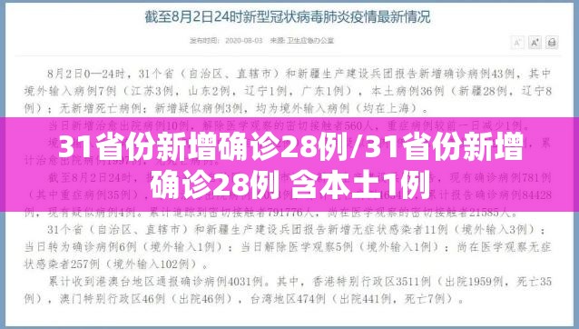 31省份新增确诊28例/31省份新增确诊28例 含本土1例 31省份新增确诊28例/31省份新增确诊28例 含本土1例
