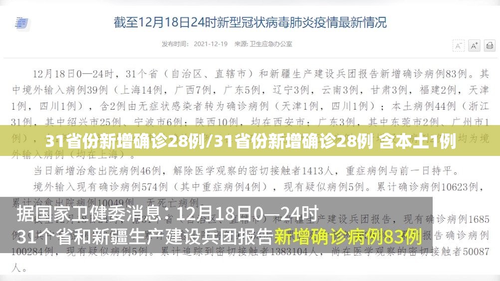 31省份新增确诊28例/31省份新增确诊28例 含本土1例 31省份新增确诊28例/31省份新增确诊28例 含本土1例