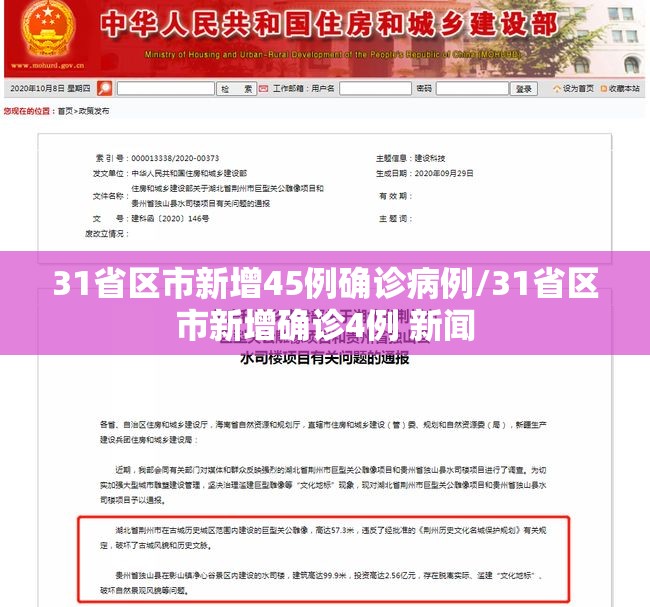 31省区市新增45例确诊病例/31省区市新增确诊4例 新闻