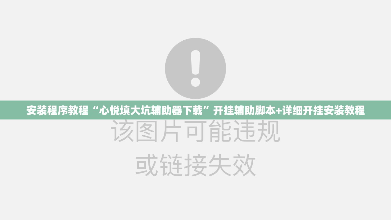 安装程序教程“心悦填大坑辅助器下载”开挂辅助脚本+详细开挂安装教程