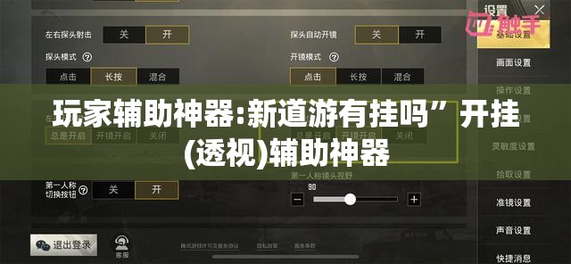 玩家辅助神器:新道游有挂吗”开挂(透视)辅助神器