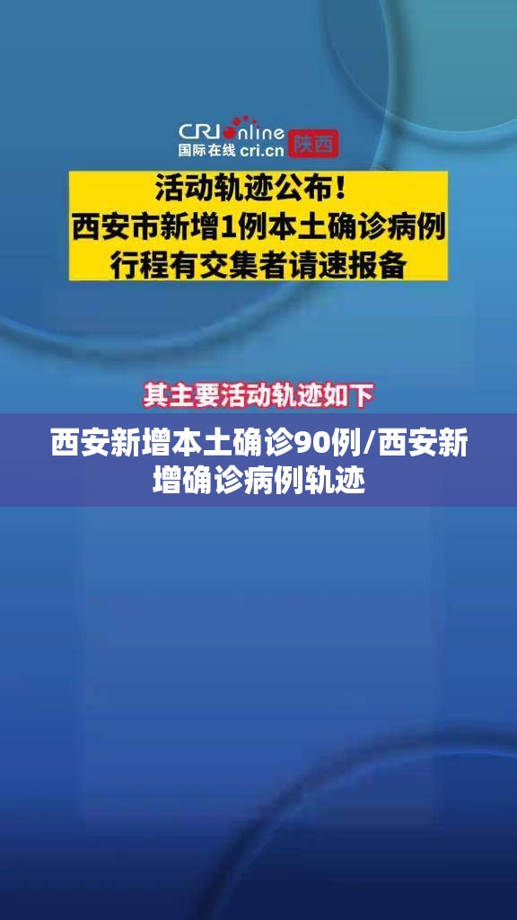 西安新增本土确诊90例/西安新增确诊病例轨迹 西安新增本土确诊90例/西安新增确诊病例轨迹
