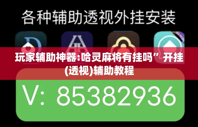 玩家辅助神器:哈灵麻将有挂吗”开挂(透视)辅助教程