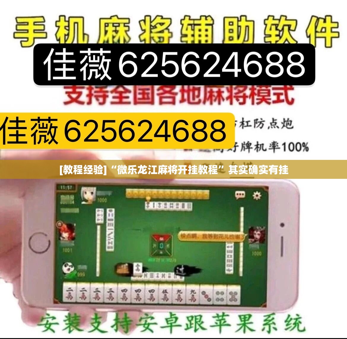 [教程经验]“微乐龙江麻将开挂教程”其实确实有挂