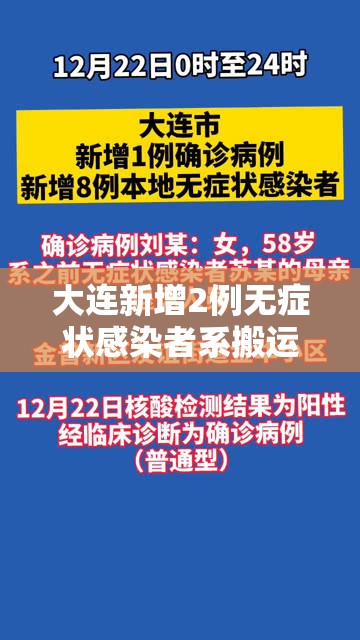 大连新增2例无症状感染者系搬运工(大连新增一例无症状感染者) 大连新增2例无症状感染者系搬运工(大连新增一例无症状感染者)