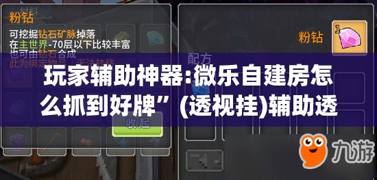 玩家辅助神器:微乐自建房怎么抓到好牌”(透视挂)辅助透视教程