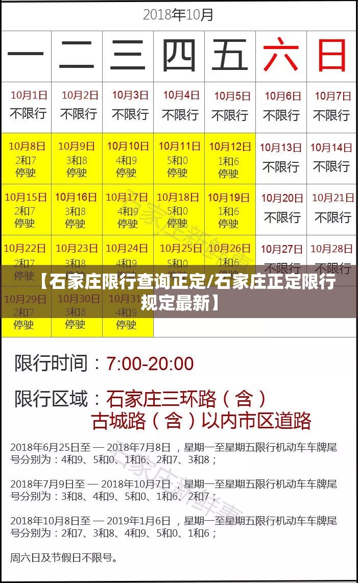【石家庄限行查询正定/石家庄正定限行规定最新】 【石家庄限行查询正定/石家庄正定限行规定最新】