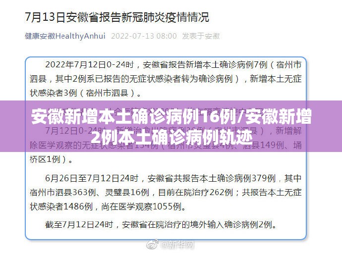 安徽新增本土确诊病例16例/安徽新增2例本土确诊病例轨迹 安徽新增本土确诊病例16例/安徽新增2例本土确诊病例轨迹