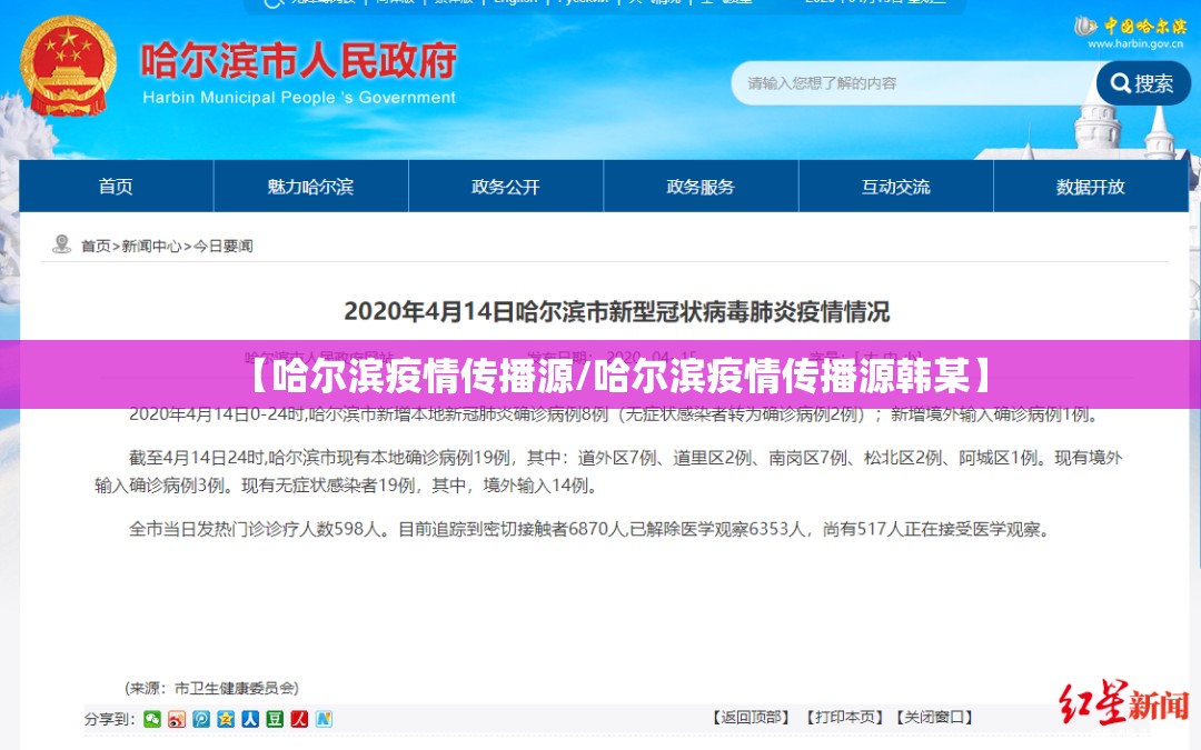 【哈尔滨疫情传播源/哈尔滨疫情传播源韩某】