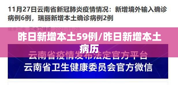 昨日新增本土59例/昨日新增本土病历 昨日新增本土59例/昨日新增本土病历