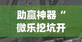 助赢神器“微乐挖坑开挂下载安装”(透视挂)辅助透视教程
