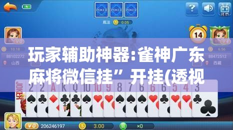 玩家辅助神器:雀神广东麻将微信挂”开挂(透视)辅助神器