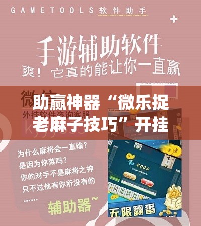 助赢神器“微乐捉老麻子技巧	”开挂(透视)辅助神器
