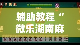 辅助教程“微乐湖南麻将小程序必赢神器免费”其实确实有挂