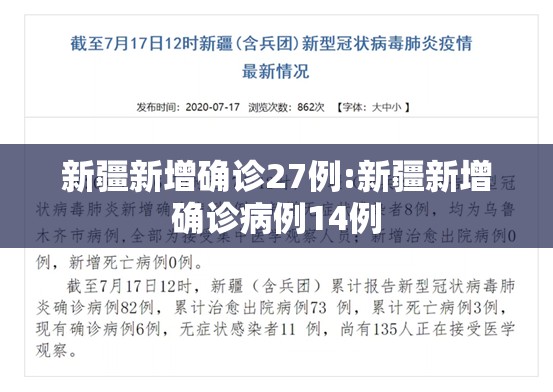 新疆新增确诊27例:新疆新增确诊病例14例 新疆新增确诊27例:新疆新增确诊病例14例