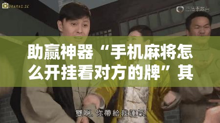 助赢神器“手机麻将怎么开挂看对方的牌”其实确实有挂