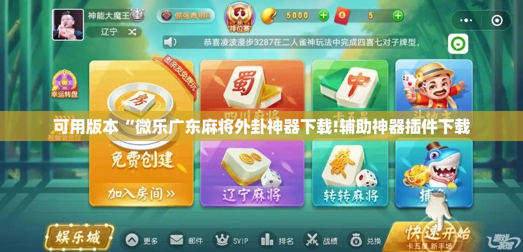 可用版本“微乐广东麻将外卦神器下载!辅助神器插件下载 可用版本“微乐广东麻将外卦神器下载!辅助神器插件下载