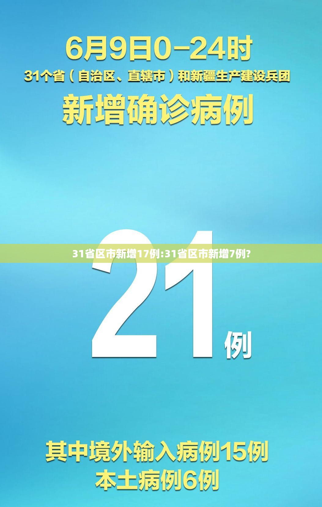 31省区市新增17例:31省区市新增7例? 31省区市新增17例:31省区市新增7例?