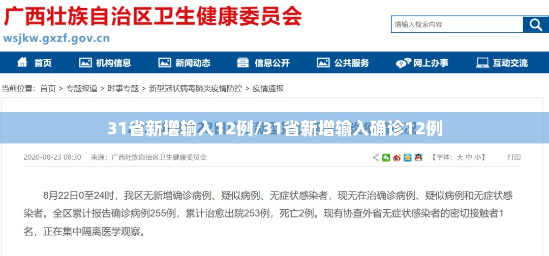 31省新增输入12例/31省新增输入确诊12例 31省新增输入12例/31省新增输入确诊12例