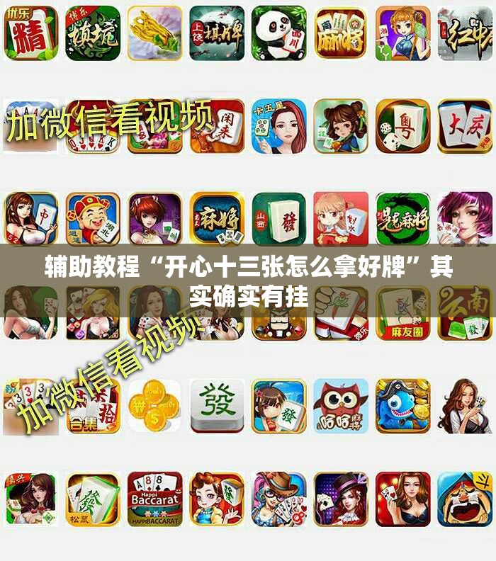 辅助教程“开心十三张怎么拿好牌	”其实确实有挂