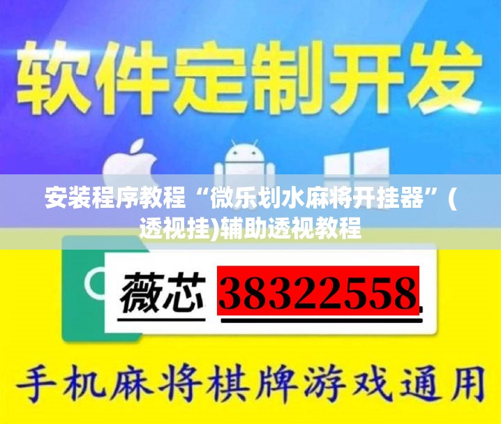 安装程序教程“微乐划水麻将开挂器	”(透视挂)辅助透视教程