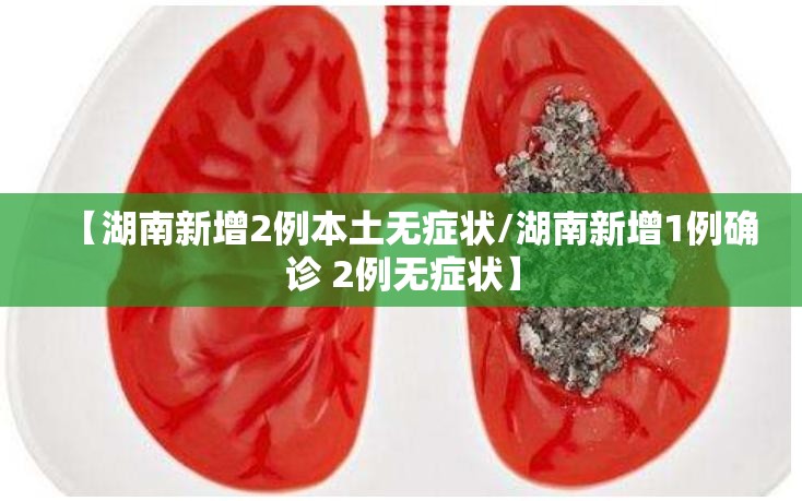【湖南新增2例本土无症状/湖南新增1例确诊 2例无症状】