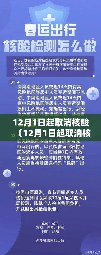 12月1日起取消核酸（12月1日起取消核酸检测）