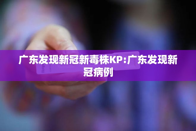 广东发现新冠新毒株KP:广东发现新冠病例 广东发现新冠新毒株KP:广东发现新冠病例