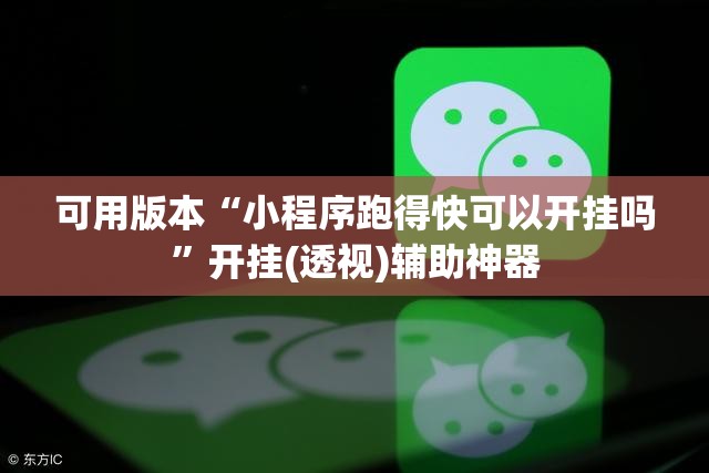 可用版本“小程序跑得快可以开挂吗”开挂(透视)辅助神器