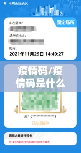 疫情码/疫情码是什么码