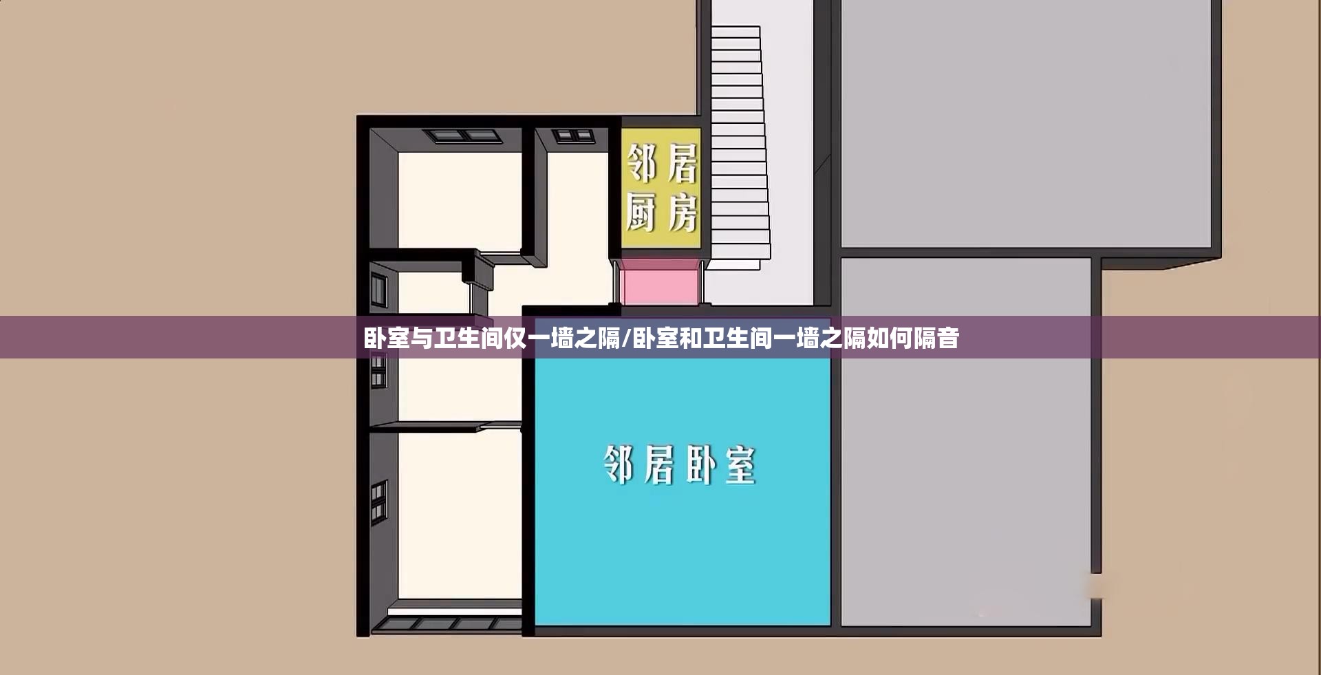 卧室与卫生间仅一墙之隔/卧室和卫生间一墙之隔如何隔音