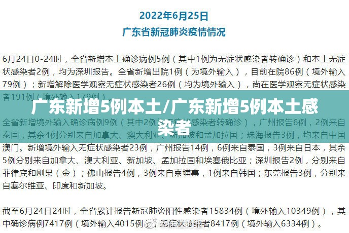 广东新增5例本土/广东新增5例本土感染者 广东新增5例本土/广东新增5例本土感染者