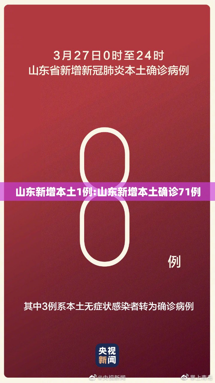 山东新增本土1例:山东新增本土确诊71例 山东新增本土1例:山东新增本土确诊71例