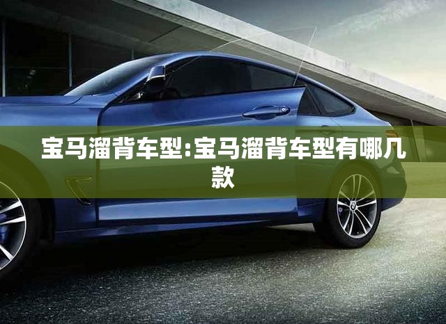 宝马溜背车型:宝马溜背车型有哪几款