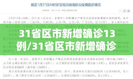 31省区市新增确诊13例/31省区市新增确诊31例i