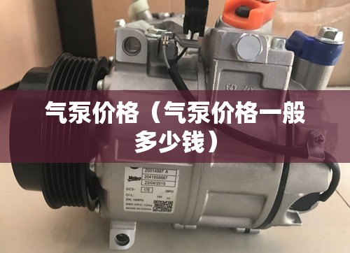 气泵价格（气泵价格一般多少钱）