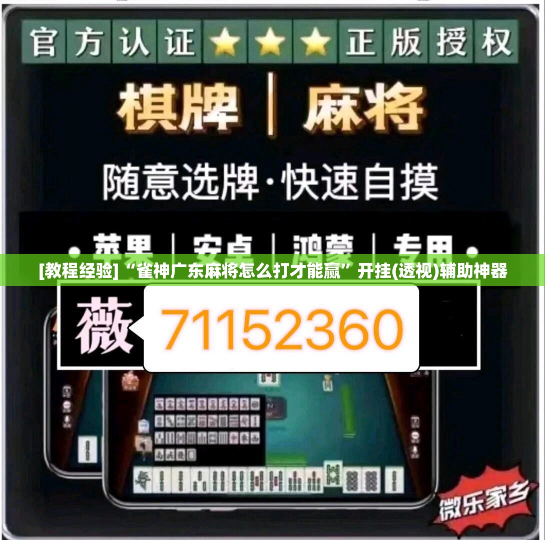 [教程经验]“雀神广东麻将怎么打才能赢”开挂(透视)辅助神器