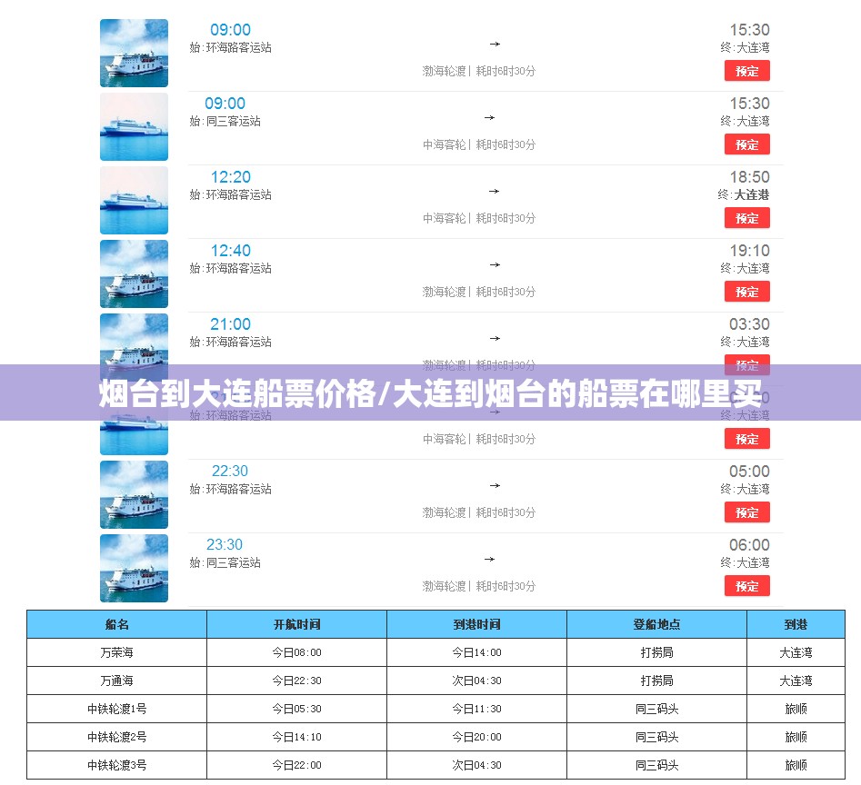 烟台到大连船票价格/大连到烟台的船票在哪里买 烟台到大连船票价格/大连到烟台的船票在哪里买