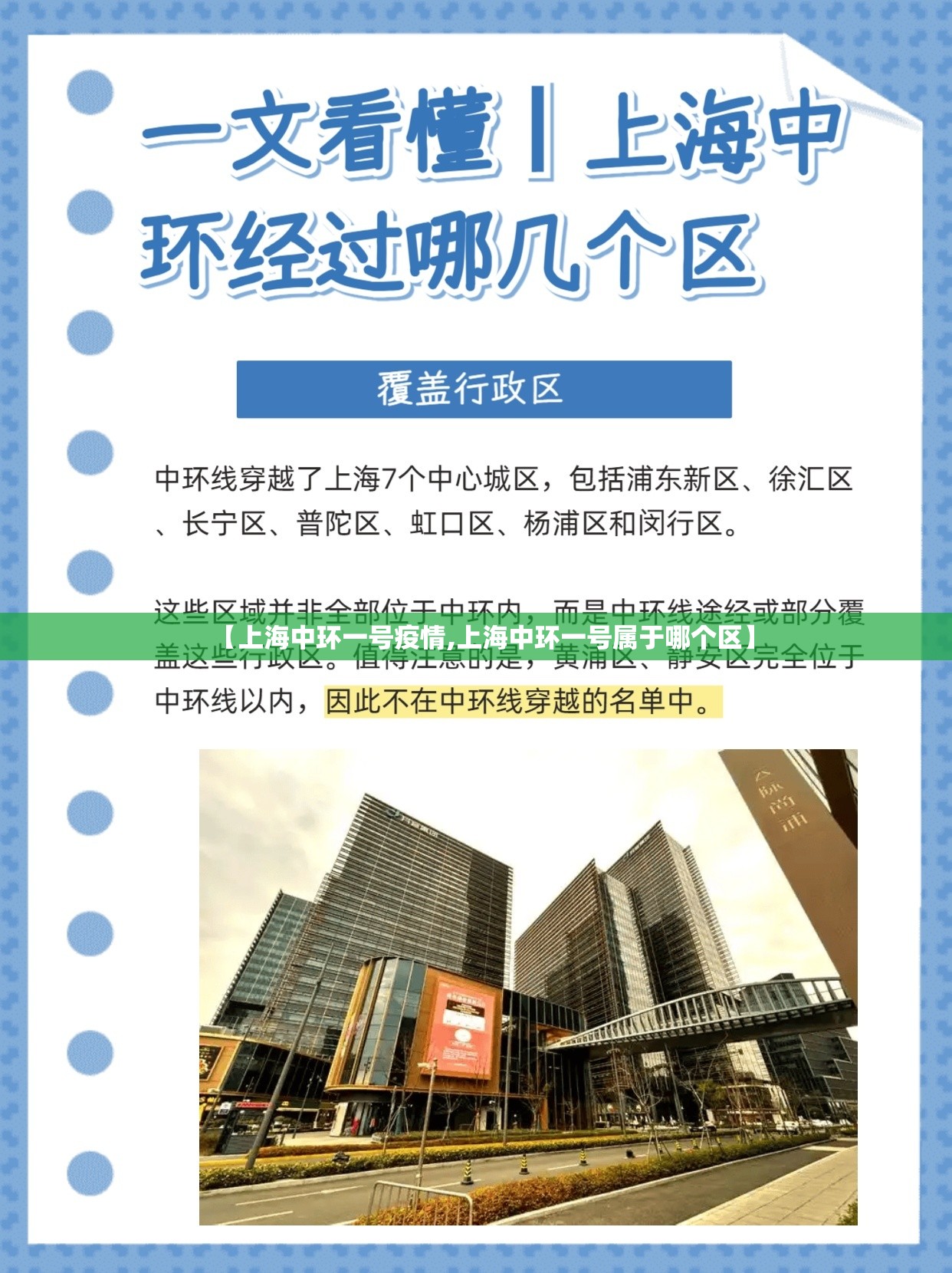 【上海中环一号疫情,上海中环一号属于哪个区】