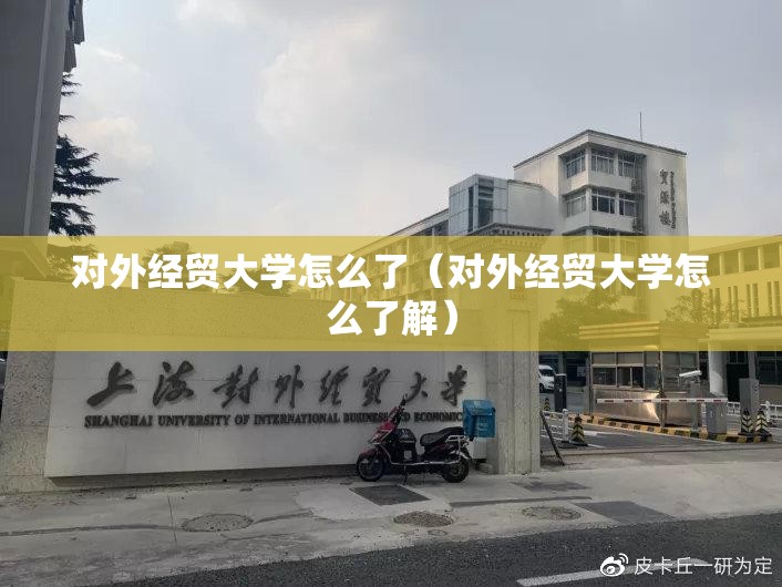 对外经贸大学怎么了（对外经贸大学怎么了解）