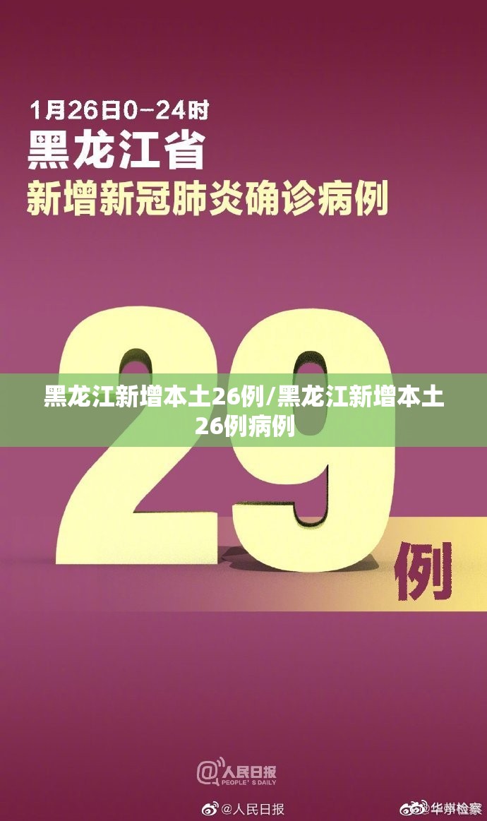 黑龙江新增本土26例/黑龙江新增本土26例病例 黑龙江新增本土26例/黑龙江新增本土26例病例