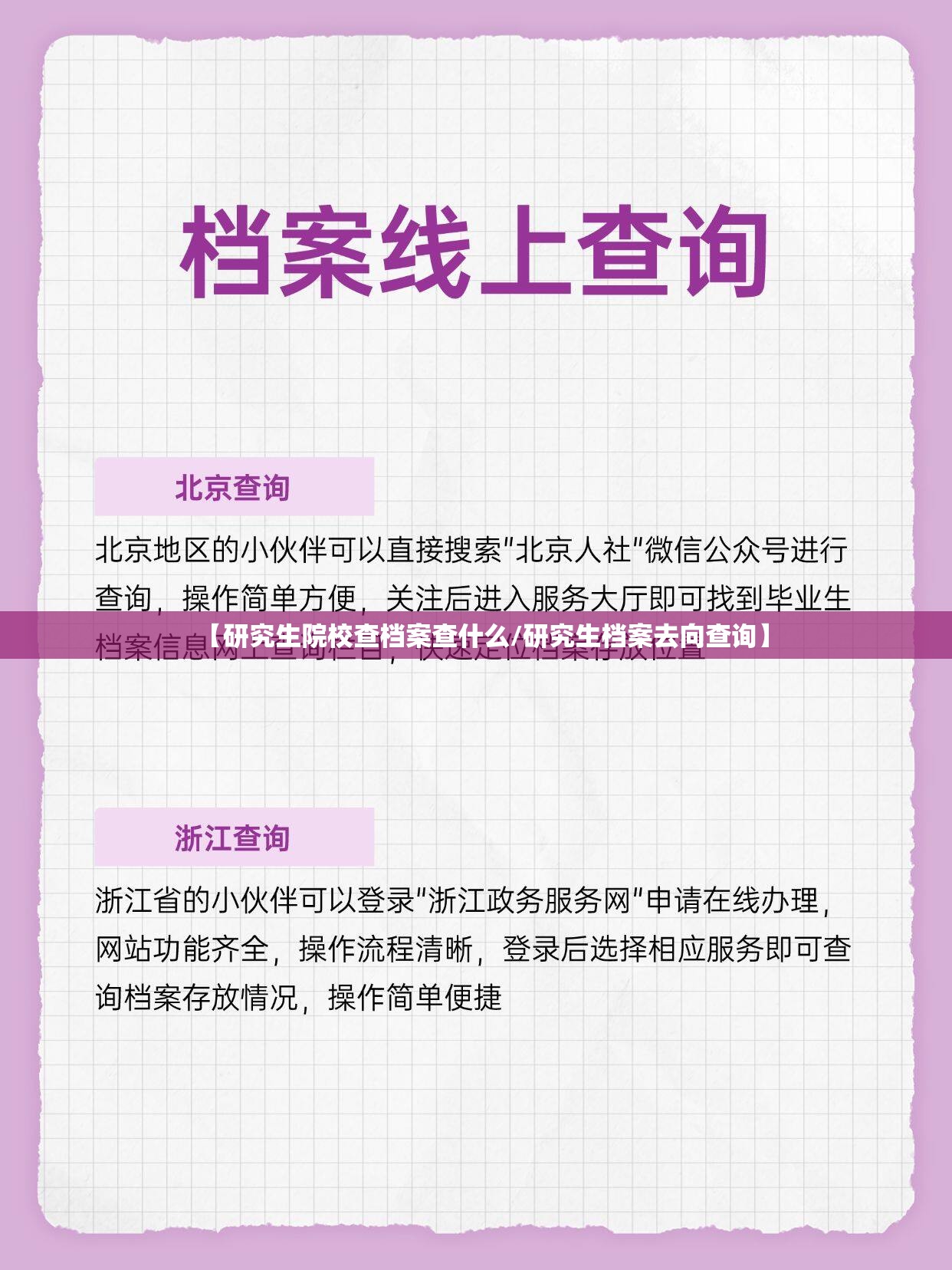 【研究生院校查档案查什么/研究生档案去向查询】 【研究生院校查档案查什么/研究生档案去向查询】