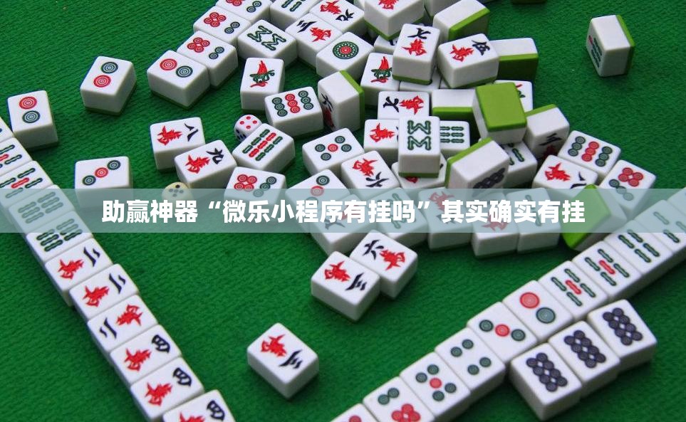 助赢神器“微乐小程序有挂吗”其实确实有挂