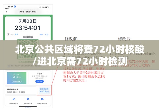 北京公共区域将查72小时核酸/进北京需72小时检测 北京公共区域将查72小时核酸/进北京需72小时检测