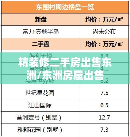 精装修二手房出售东洲/东洲房屋出售