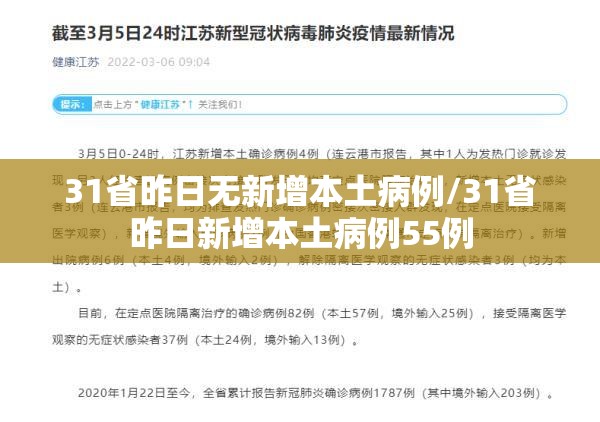 31省昨日无新增本土病例/31省昨日新增本土病例55例 31省昨日无新增本土病例/31省昨日新增本土病例55例