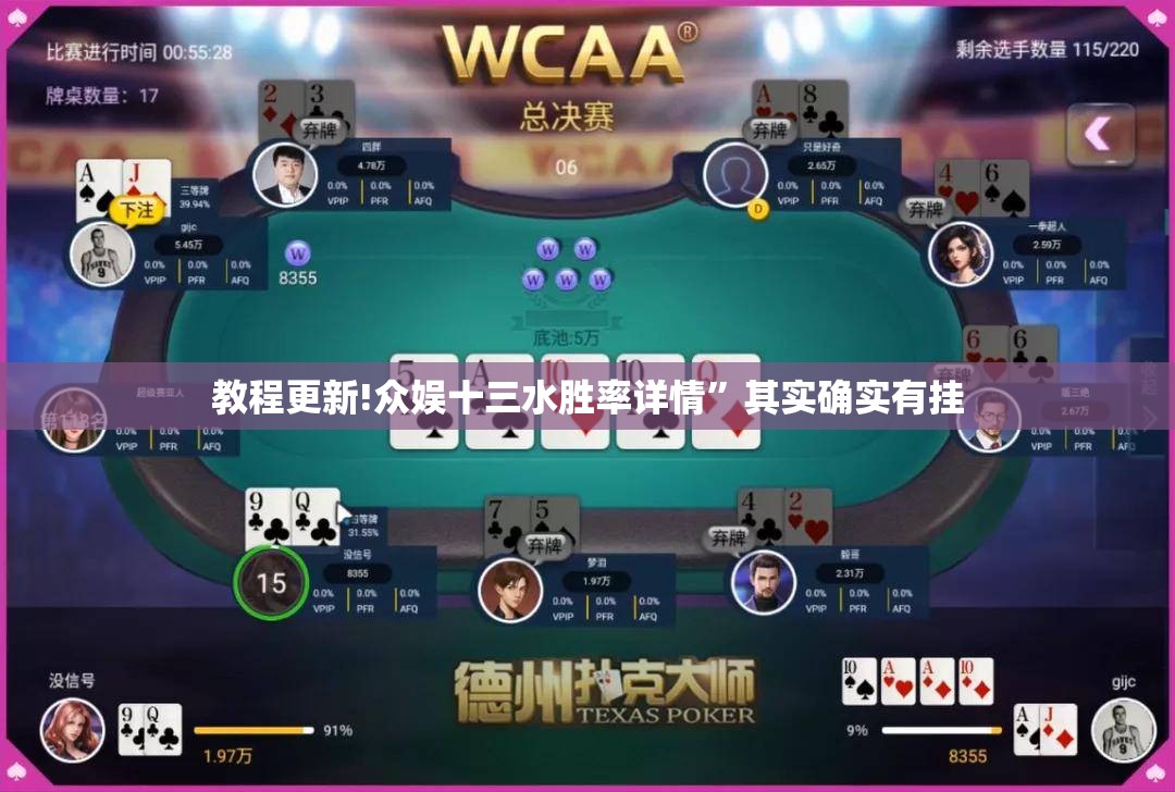 教程更新!众娱十三水胜率详情”其实确实有挂