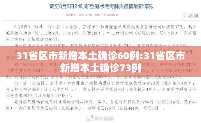 31省区市新增本土确诊60例:31省区市新增本土确诊73例 31省区市新增本土确诊60例:31省区市新增本土确诊73例